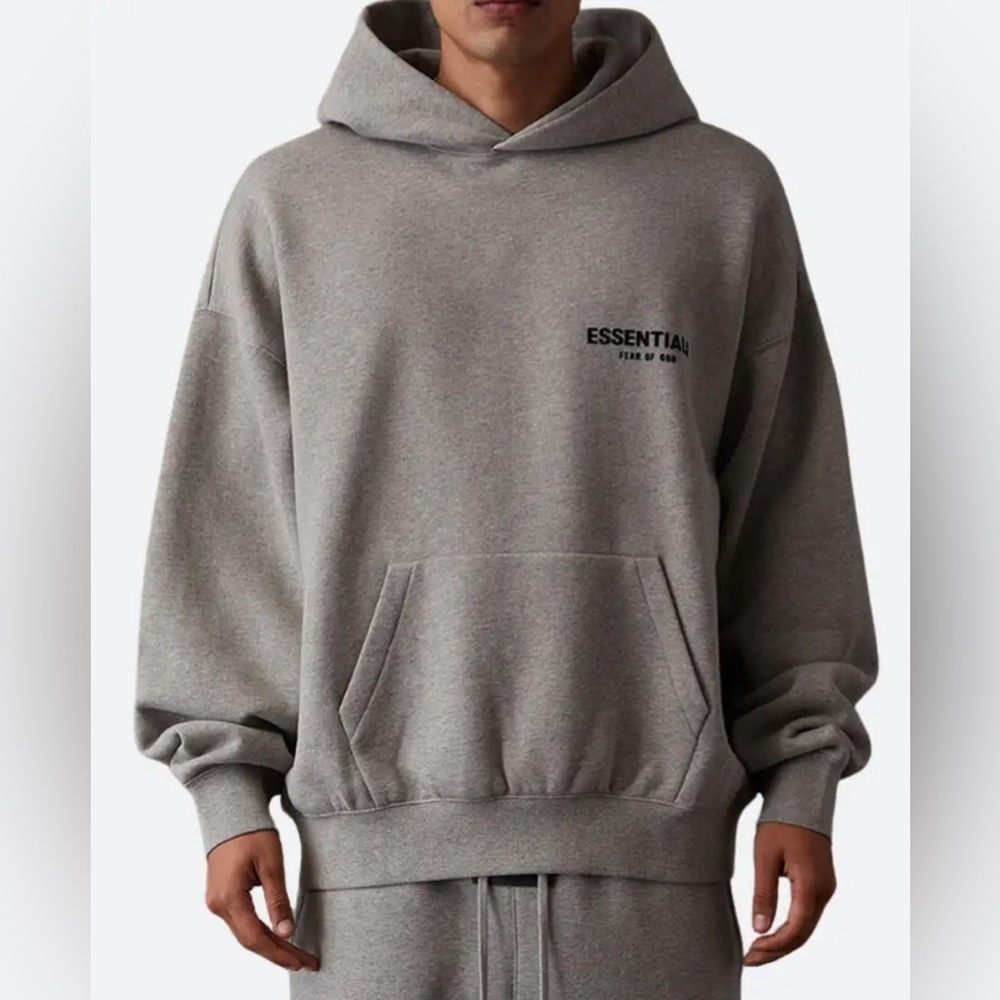 Essentials Fear of God Essentials SS22 Hoodie | 'Dark Oatmeal'‎ | NEW/NWT!!🔥🔥